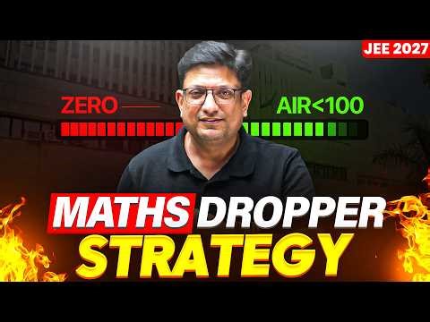 MATHS Dropper Strategy🔥 - ZERO to HERO Plan☠️