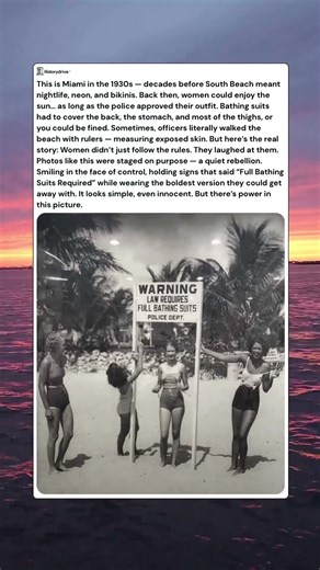Imagine getting pulled over on a beach because your swimsuit had too much beach