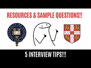 5 Oxbridge Interview Tips! | Resources & Sample questions | Physics & Engineering