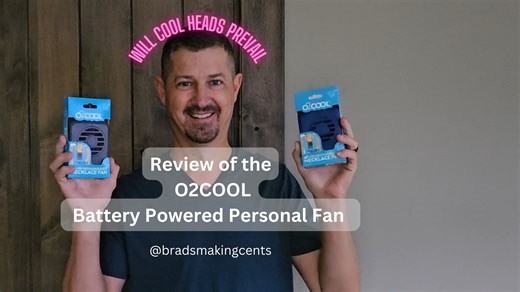 Watch Review of the O2COOL Battery Powered Personal Fan W/ Lanyard on Amazon Live