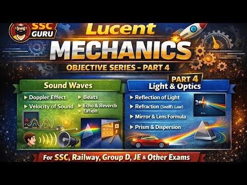 LUCENT PHYSICS OBJECTIVE SERIES PART -4 , FOR ALL EXAM SSC, GROUP-D, LP, DAROGA ,BIHAR POLICE 