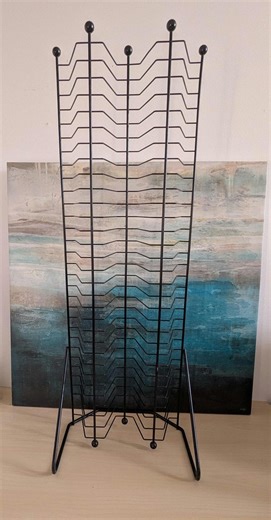 Vintage Black Metal CD Storage Tower – Vertical Rack for 60 Cds /| Retro Media Organization. - Etsy