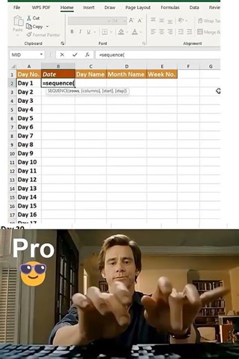 ✅🔥Auto generate 2026 calendar dates in 5 seconds in excel #datascience