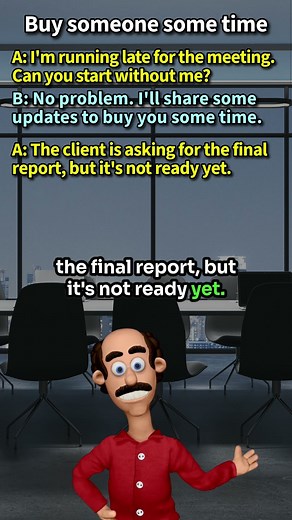 "Buy someone some time": What does it mean in English? [ ForB English Lesson ] #shorts