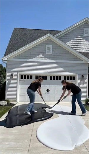 Garage Epoxy Flooring Transformation | DIY Garage Makeover #beforeafter #epoxyfloor #home #design