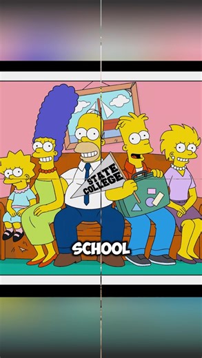 The Simpsons' annual family portraits chronicle the passage of time.#fyp #fypシ #thesimpsons #foryoupage #cartoon