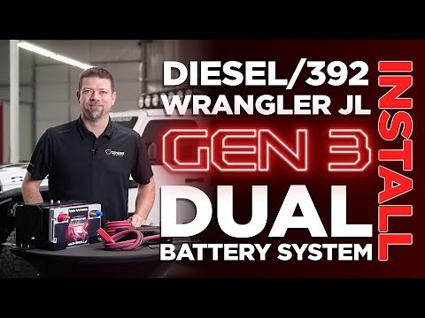 2020+ Diesel / 392 Wrangler Dual Battery System Under Seat Installation Instructions