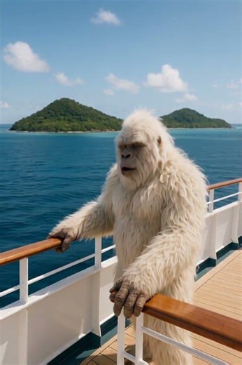 Stranded Mystery: Cruise Ship Encounters a Wild Figure on a Remote Island!