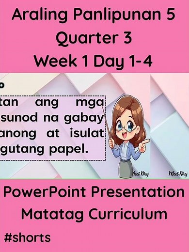AP 5 Matatag Curriculum PowerPoint Presentation Quarter 3 Week 1 Day 1-4 #grade5matatag
