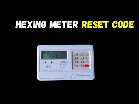 How to get hexing meter reset code? How To get a tamper reset code for your hexing prepaid meter