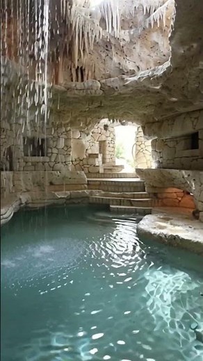 The Grotto Pool #travel #vacation#relaxing #viralvideo #cave #swimming #summer #nature #waterfall
