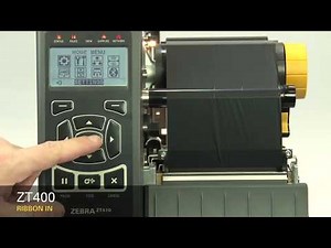 Zebra ZT410 Ribbon Installation Setup