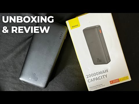 Baseus Airpow 20000mAh 20W Fast Charge Power Bank Unboxing & Review!