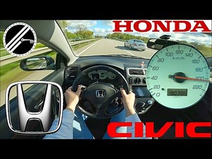 Honda Civic Sport 1.6i EP2 | 110 PS | Top Speed Drive German Autobahn No Speed Limit POV