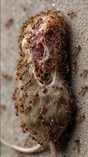 UNBELIEVABLE Time-Lapse: Watch Ants DEVOUR a Mouse in Just 15 Seconds! #NatureTimeLapse
