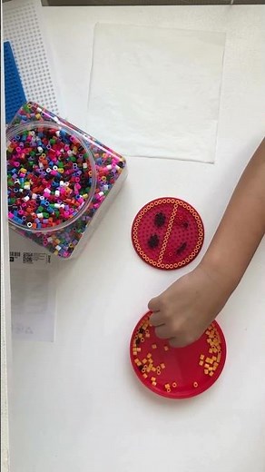 DIY Smiley with IKEA PYSSLA Beads! 😀✨ #shorts #ikea #pyssla