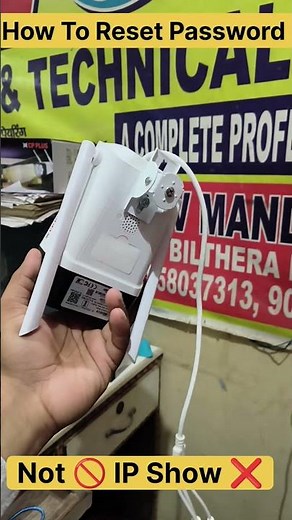 IP Not Show 🚫 | IP Camera Problem | Reset Password 🔑 & IP Address/Cp plus/Dahua/Hikvision #shorts#1k