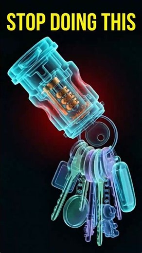 Why A Heavy Keychain Secretly Destroys Your Ignition ⚠️ #automobile #brakefluid #mechanic