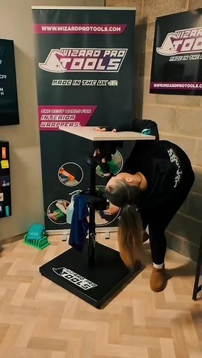 Wizard Pro ToolsWizard Pro Stand - Access All Angles Wrapping Stand with Battery Powered Suction