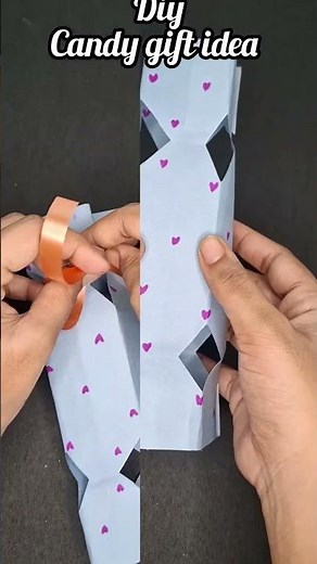 Make a easy paper candy gift idea #craft #handmade #birthday #gift #giftbox #shorts #diy #papercraft