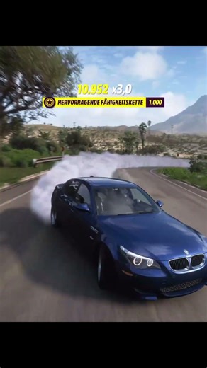 Drifting in a blue BMW M5 V10!