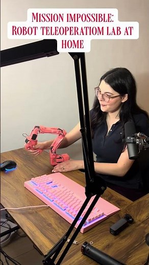 I build a robotics lab at home! Training a new VLA policy with teleoperation 🤖#robotics #robotarm