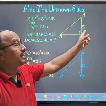 Right Triangle Trick: Calculate Sides Without Pythagoras Theorem!