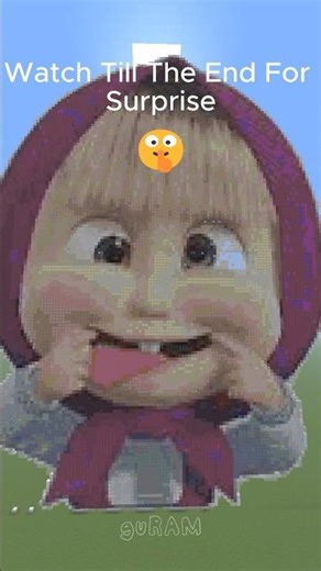 How to build Masha from Masha and The Bear #minecraftpixelart #minecraft #mashaandbear
