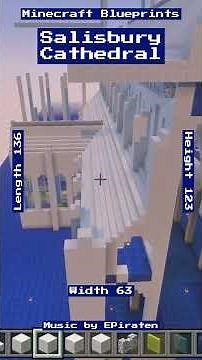 Salisbury Cathedral Pt 22 | Minecraft Blueprints #Minecraft #SalisburyCathedral #minecraftbuilds