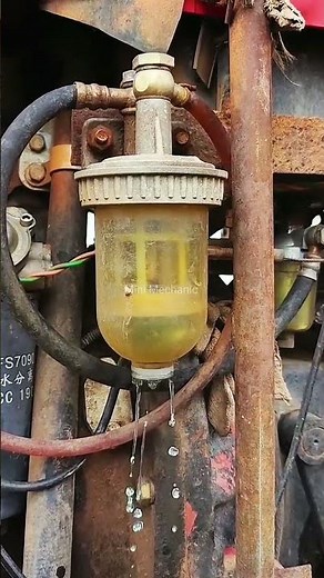 Crude Oil Fuel-Water Separator Precipitator Cup Assembly | #Shorts #DieselEngine #FuelFilter #tools