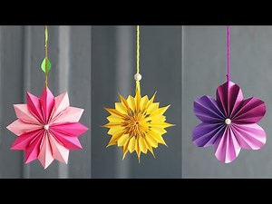 3 Creative and Simple Paper Wall hanging | DIY easy wall decoration ideas