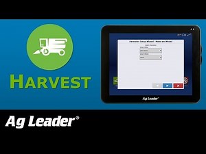 Building a Harvest Configuration on InCommand® Display