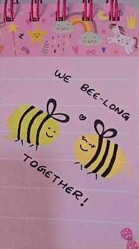 💓 Cute honeybees drawing 🐝✍🏻 #drawing #viral #shorts #art #trending #honeybee
