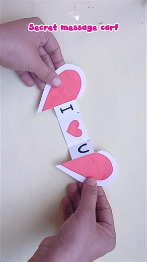 Secret message Card. #papercrafts #cardcreations #lovemessage #origamipaper #diycrafts #origami