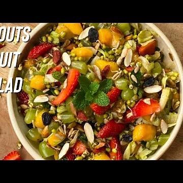 Sprouts Fruit & Nut Salad | Summer Salad | Healthy Salad Recipe | Flavourful Food