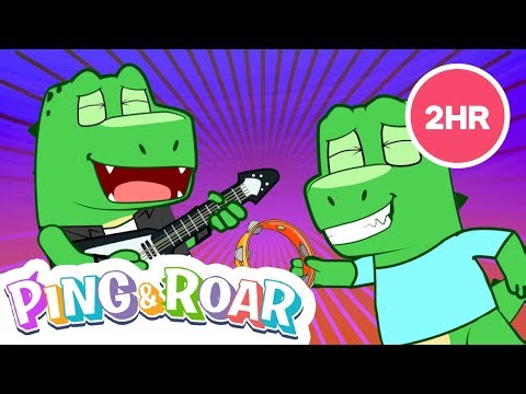 ✨ Ping & Roar 2-Hour Compilation | Super Silly Fun with Clay Helper | Kids Cartoon Adventure 🦖🦄 I 35