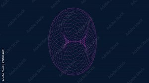 A symmetrical circular pattern showcased in this image, with intersecting lines of equal length and spacing, forming an intricate and harmonious design Stock Video