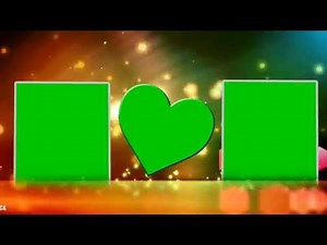 HD Beautiful Wedding Frame Green Screen Video Background