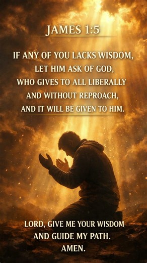 Ask God for wisdom | James 1:5 powerful Bible verse