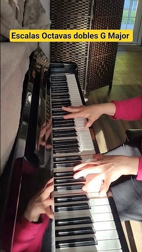 Escalas octavas doubles G Major #nanopianoschool #piano #tecnicadepiano