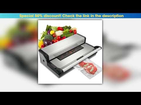 SucceBuy Commercial Vacuum Sealer Machine Multifunction Automatic Food Packaging with Bag Roll
