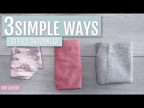 3 Simple Ways to Fold Underwear - Her Edition | Judi the Organizer