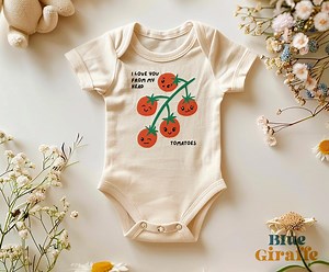 Cute Tomatoes Baby Onesie®, I Love You From My Head Tomatoes Baby Bodysuit, Cute Tomato Baby Shower Gift, Fruit Vegetable Baby Romper - Etsy