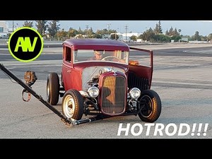 AV Episode 10: Ford Model A Hotrod Startup & Drive!!!