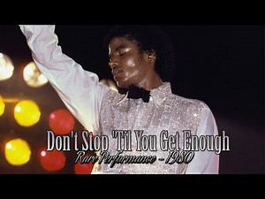 Michael Jackson - Don't Stop 'Til You Get Enough (Rare Performance 1980)