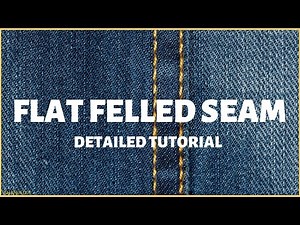 How To Make A Flat Felled Seam Finish Tutorial Like In Jeans || SHANiA DIY