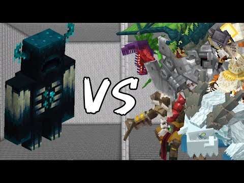 Warden vs Every Boss in Mobzi Mobs – Minecraft 1.20.1 Java Edition Ultimate Battle!