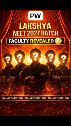 Pw- Lakshya Neet 2027 Faculty Reveal | Pw Lakshya Neet 2027 Batch Coupon Code |