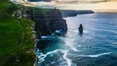 Flight over the famous Cliffs of Moher one of Ireland's top touristic...