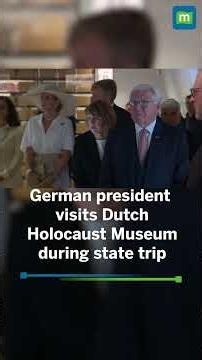 German president and Dutch king visit Amsterdam Holocaust Museum